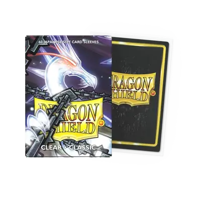 Dragon Shield Sleeves - Japanese size: Classic Clear (60 Sleeves)