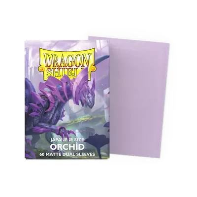 Dragon Shield Dual Sleeves - Japanese size:  Matte Orchid (60 Sleeves)