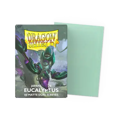 Dragon Shield Dual Sleeves - Japanese size:  Matte Eucalyptus (60 Sleeves)