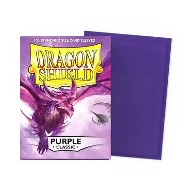 Dragon Shield Sleeves - Standard Size: Classic Purple (100 sleeves)