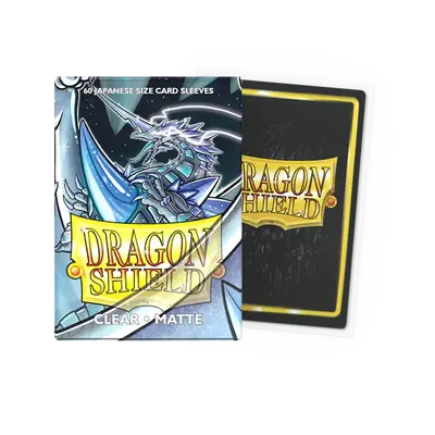 Dragon Shield Sleeves - Japanese size: Matte Clear (60 Sleeves)