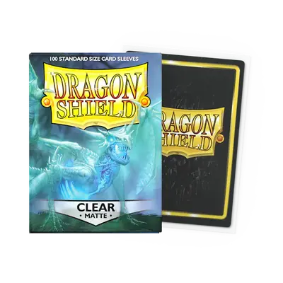 Dragon Shield Sleeves - Standard Size: Matte Clear (100 sleeves)