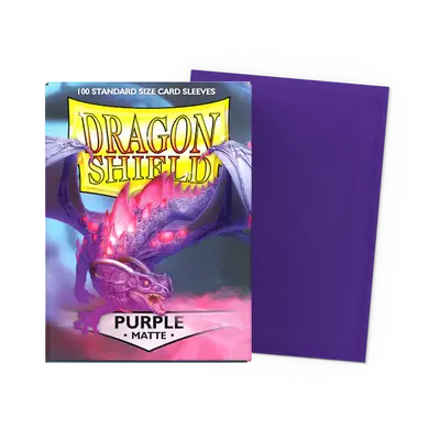 Dragon Shield Sleeves - Standard size:  Matte Purple (100 Sleeves)