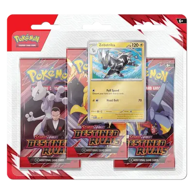 Pokemon TCG - Scarlet & Violet Destined Rivals: Zebstrika 3-Pack Blister