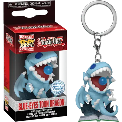 Funko Pop! Keychain: Yu-Gi-Oh! - Blue Eyes Toon Dragon