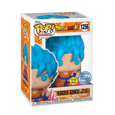 Funko Pop! Dragonball Super - SSGSS Goku (Kaio-Ken Times Twenty) #1256 (Special Edition)(Glows in the Dark)