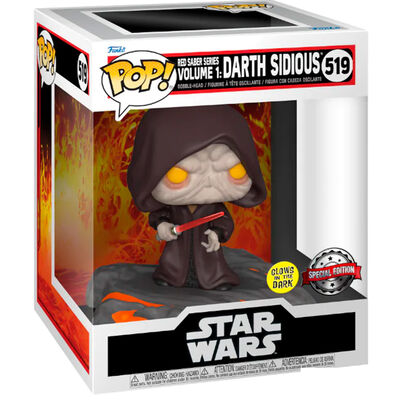 Funko Pop! Star Wars: Red Saber Series Volume 1 - Darth Sidious #519 (Glow in the Dark) (Special Edition)