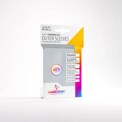 Gamegenic Sleeves - Standard Size: Matte Outer (50 Sleeves)