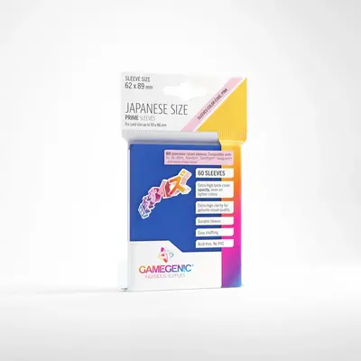 Gamegenic Prime Sleeves - Japanese Size: Blue (60 Sleeves)