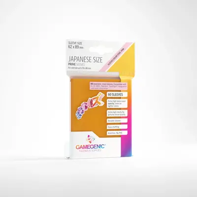 Gamegenic Prime Sleeves - Japanese Size: Orange (60 Sleeves)