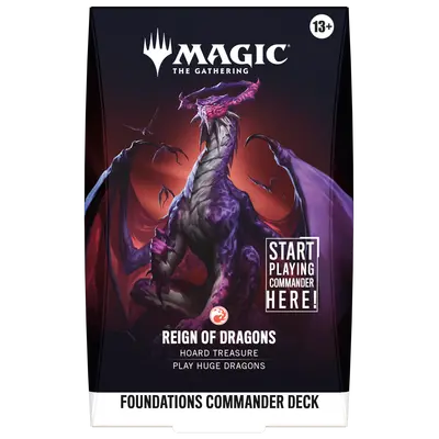 Magic the Gathering TCG: Foundations Starter Commander Deck - Reign of Dragons