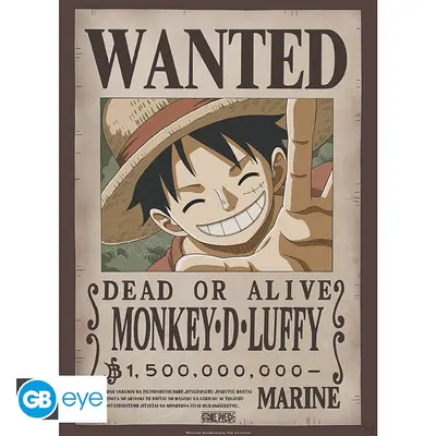 One Piece: Poster 52x38 - Wanted Luffy