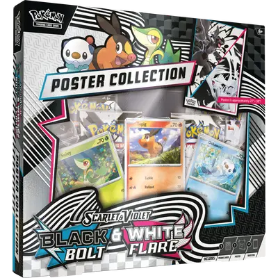 Pokemon TCG - Scarlet & Violet Black Bolt & White Flare: Unova Poster Collection