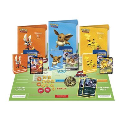 Pokemon TCG - Battle Academy (Cinderace V, Pikachu V & Eevee V)