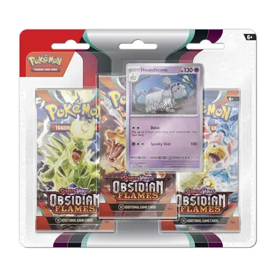Pokemon TCG - Scarlet & Violet Obsidian Flames: Houndstone 3-booster Blister