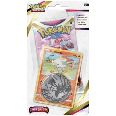 Pokemon TCG - Sword & Shield Lost Origin: Scorbunny Booster Blister