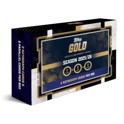 Topps Sports Cards: 2025-26 UEFA Club Competitions Gold - Hobby Box