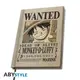 One Piece: A5 Notebook - Wanted Luffy